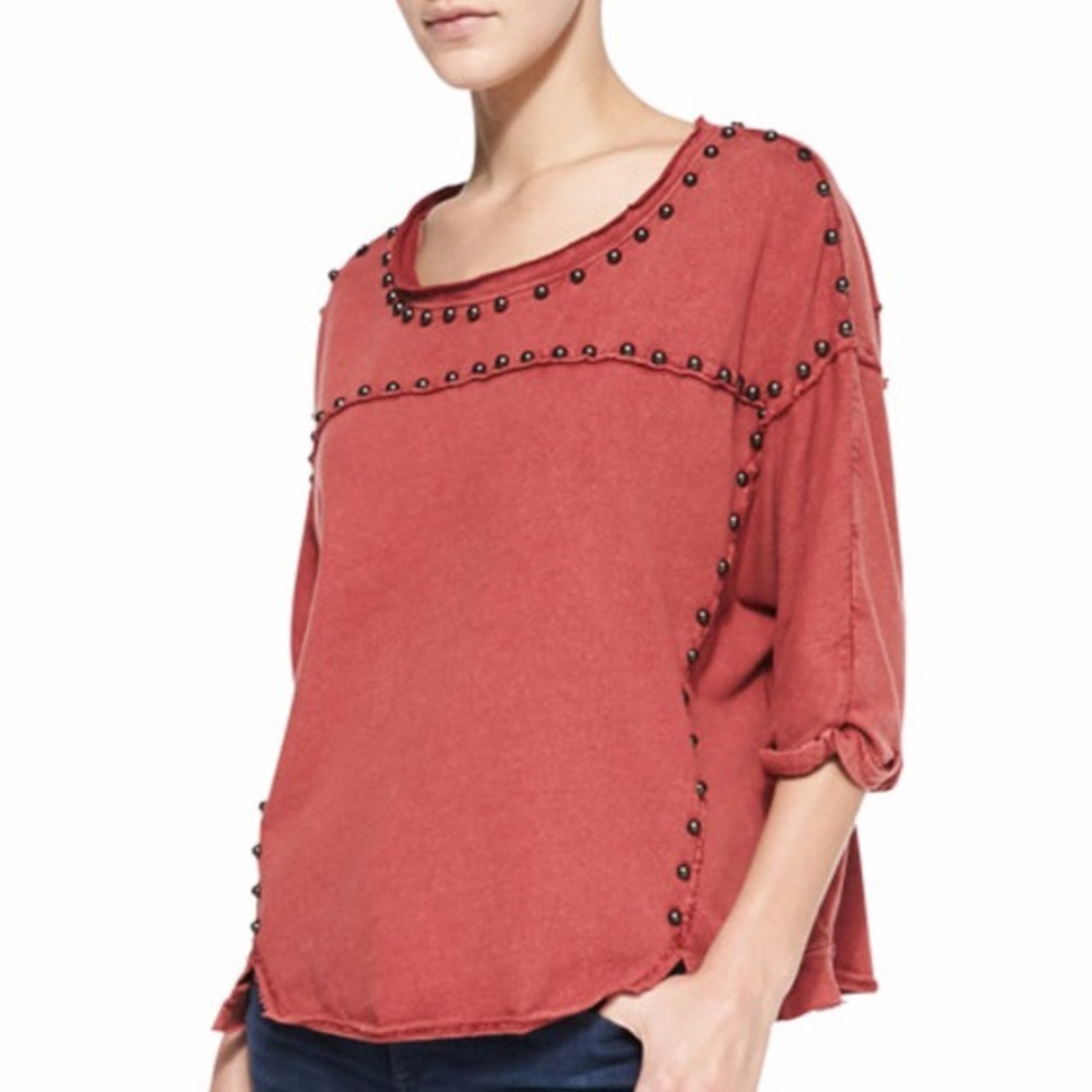 Free People Studded Top